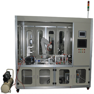 Equipamentos para treinamento em aplicação de robôs industriais